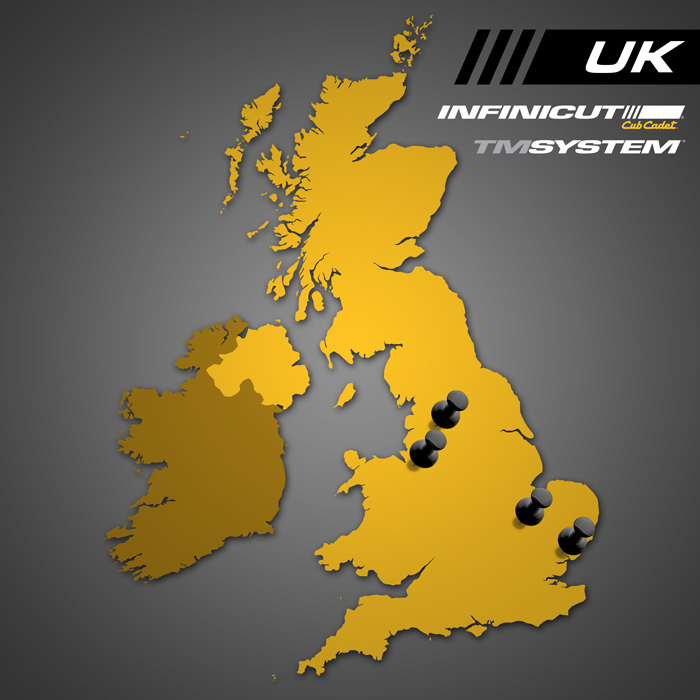 Dealer Map for INFINICUT® and TMSystem™ ranges